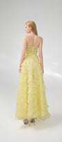 Arjun Strapless Stone Organza Floor Length Dress - MEAN BLVD