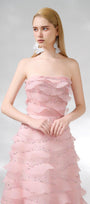 Arjun Strapless Stone Organza Floor Length Dress - MEAN BLVD