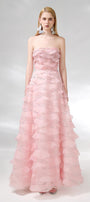 Arjun Strapless Stone Organza Floor Length Dress - MEAN BLVD