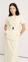 Armani Straight Basic Polycotton Ankle Length Skirt - MEAN BLVD