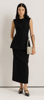 Armani Straight Basic Polycotton Ankle Length Skirt - MEAN BLVD