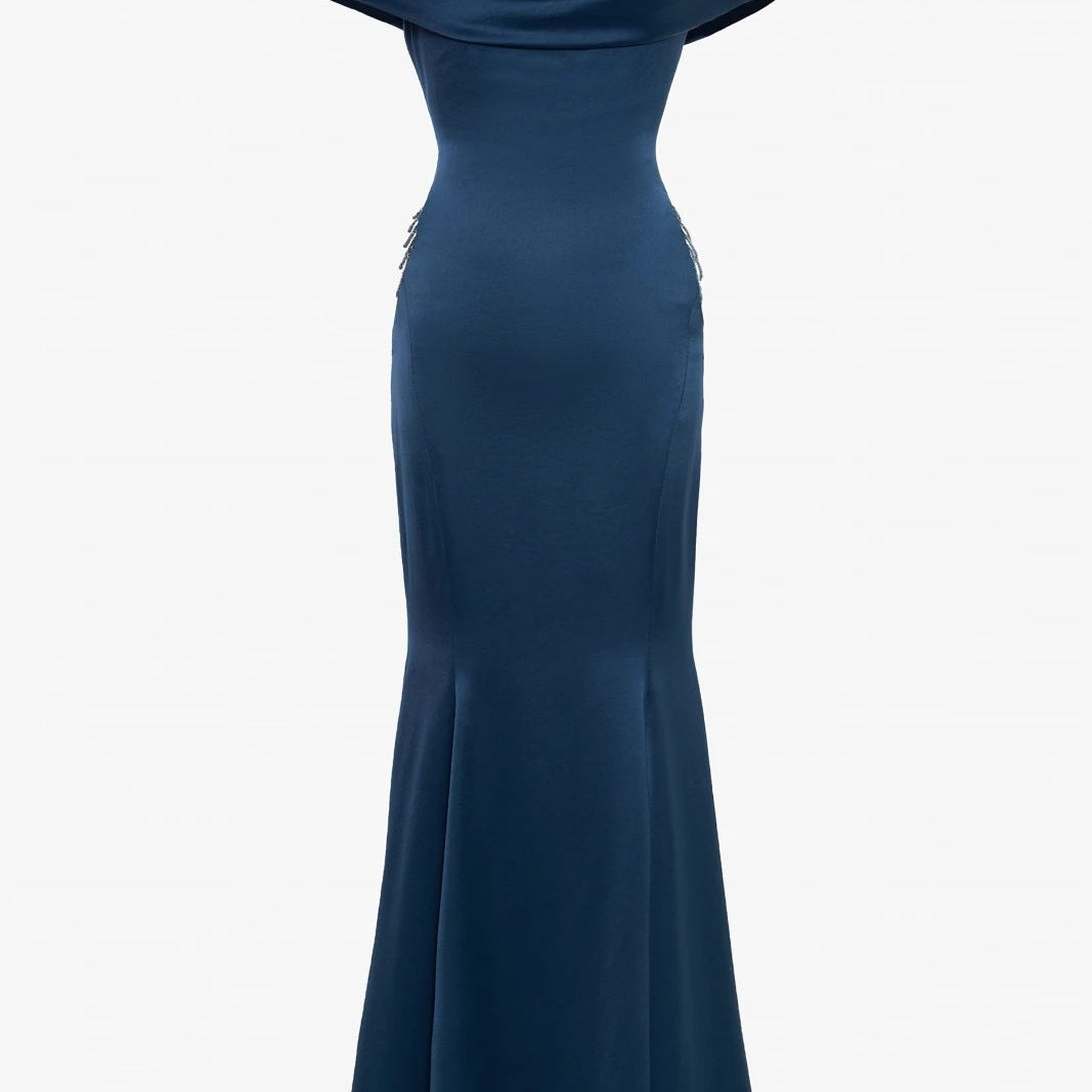 Assertive Draped Maxi Dress - MEAN BLVD