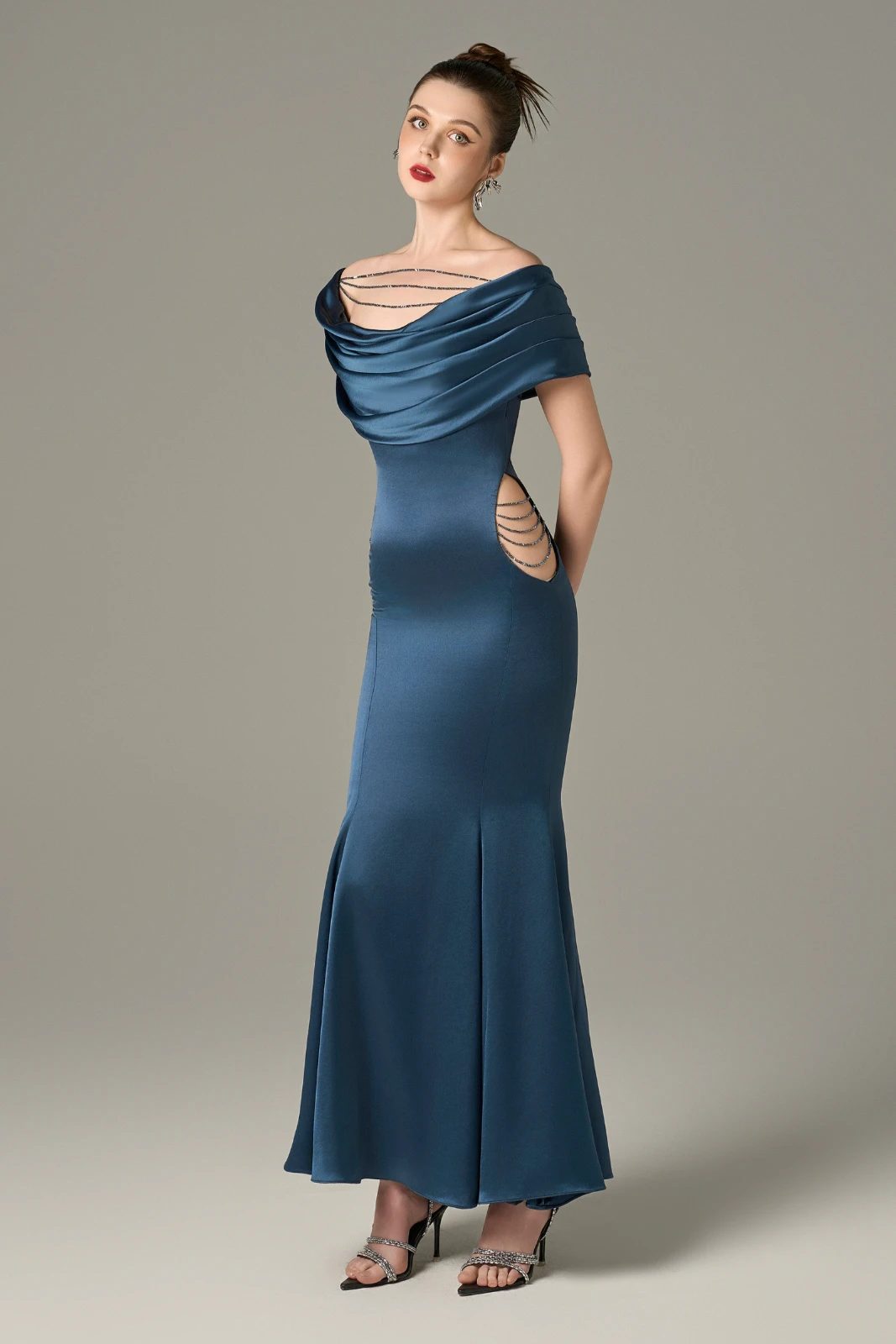 Assertive Draped Maxi Dress - MEAN BLVD