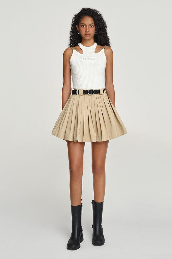 Astrona Khaki Mini Skirt - MEAN BLVD