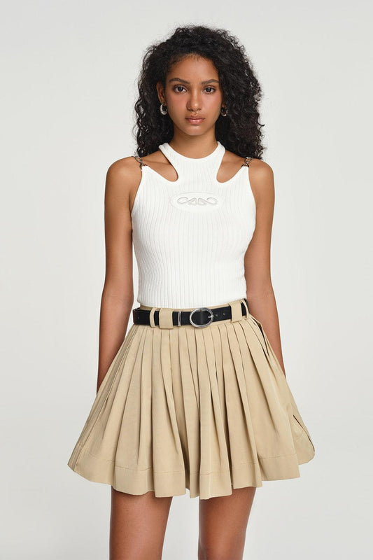 Astrona Khaki Mini Skirt - MEAN BLVD