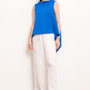 Atara Asymmetric Boat Neck Silk Top - MEAN BLVD