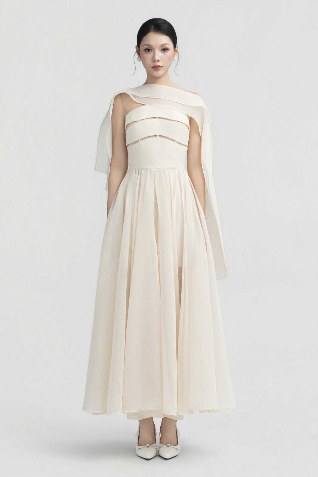 Aubade A-line Midi Dress - MEAN BLVD