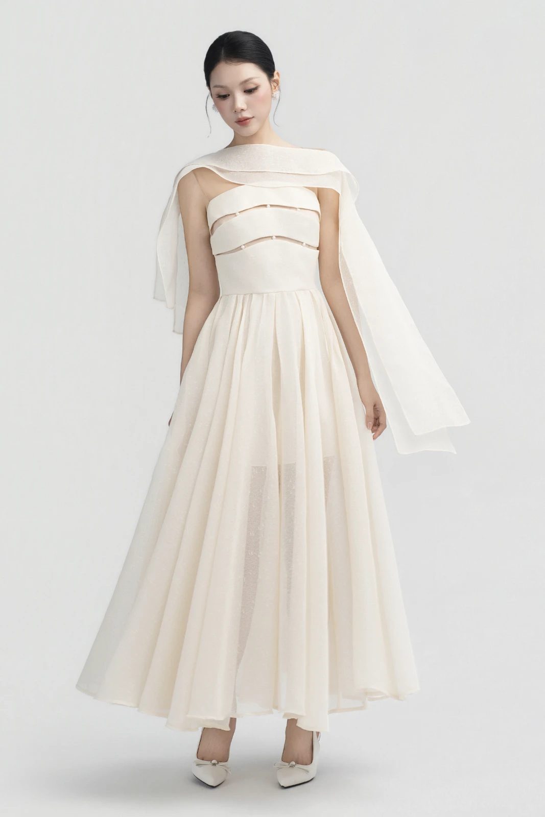Aubade A-line Midi Dress - MEAN BLVD