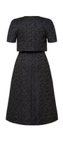 Aurora A-line Draped Brocade Midi Set - MEAN BLVD