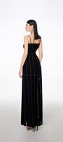 Ava Slit Spaghetti Strap Crepe Midi Dress - MEAN BLVD