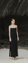 Ava Slit Spaghetti Strap Crepe Midi Dress - MEAN BLVD