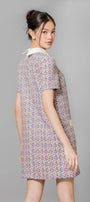 Averi Trapezoid Collared Neck Tweed Mini Dress - MEAN BLVD