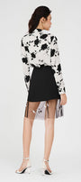 Azalea Straight Band Collar Silk Shirt - MEAN BLVD