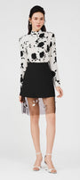 Azalea Straight Band Collar Silk Shirt - MEAN BLVD