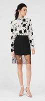 Azalea Straight Band Collar Silk Shirt - MEAN BLVD
