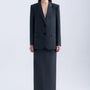 Azure Straight Notch Lapel Polycotton Blazer - MEAN BLVD