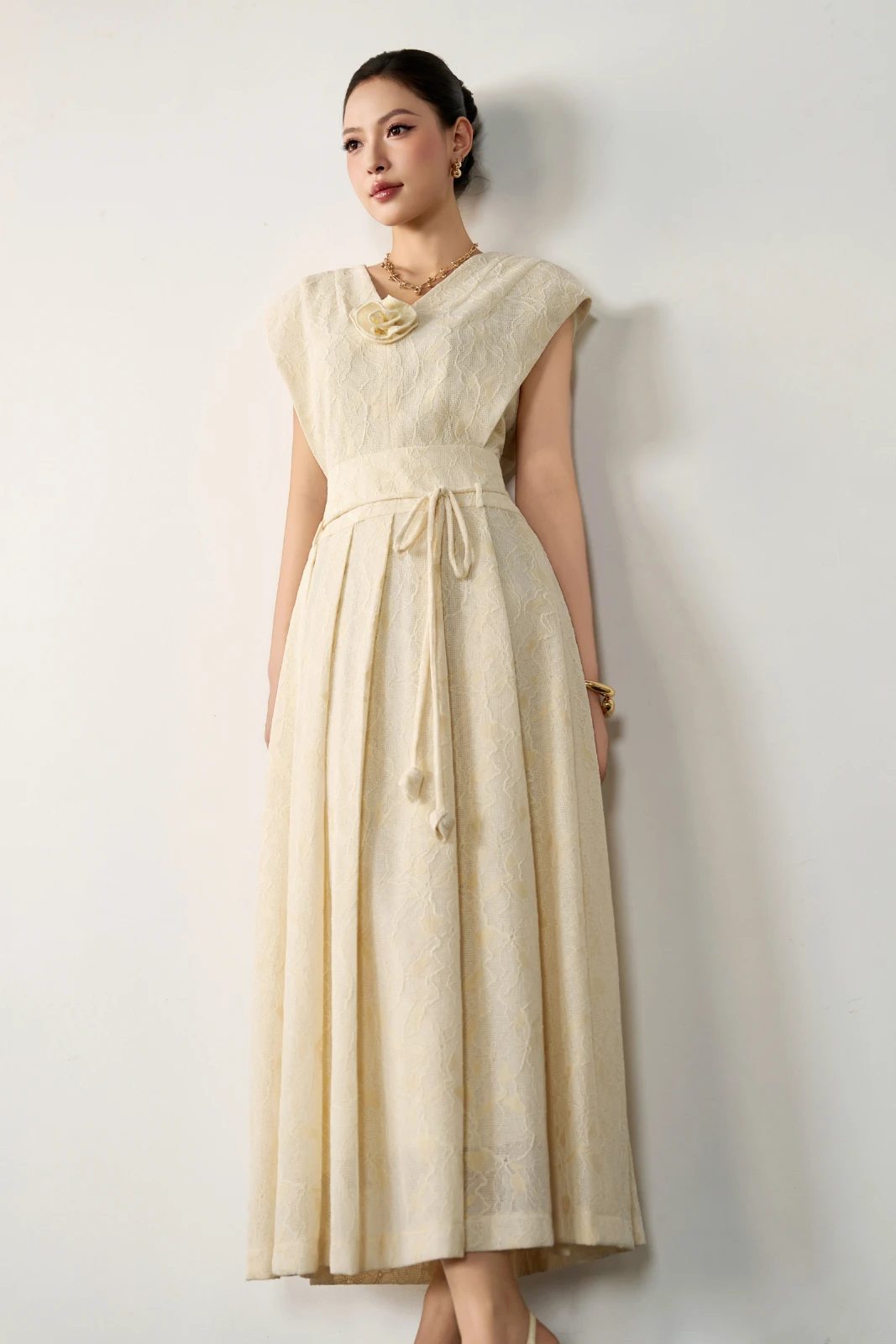 Ballerine Pleated Midi Dress - MEAN BLVD