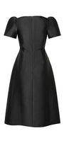 Bautista A-line V-Neck Taffeta Midi Dress - MEAN BLVD