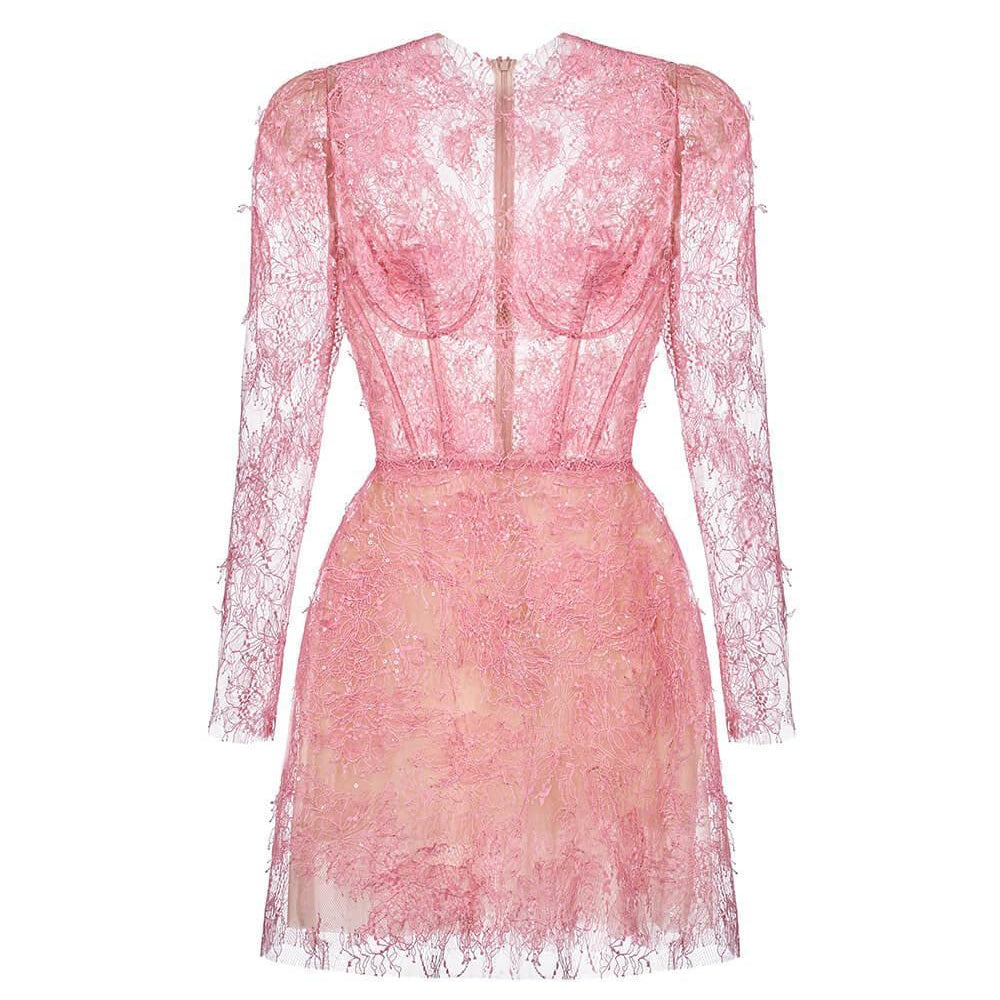 Beaded Lace Dress - MEAN BLVD
