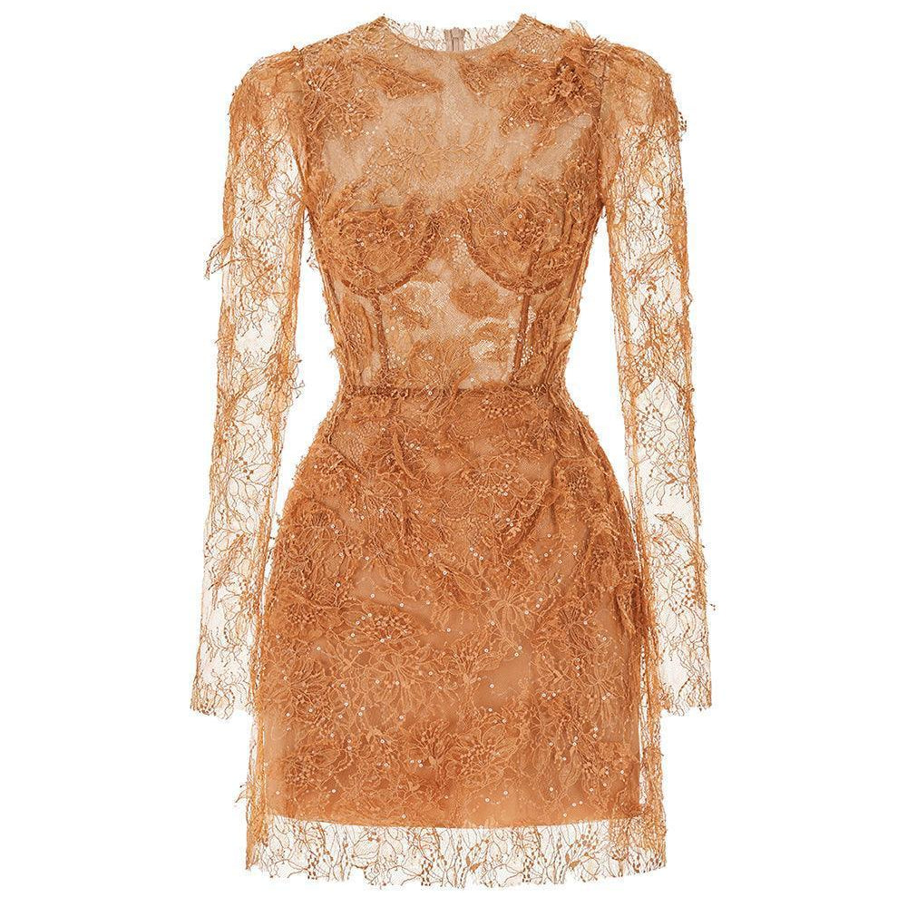 Beaded Lace Dress - MEAN BLVD