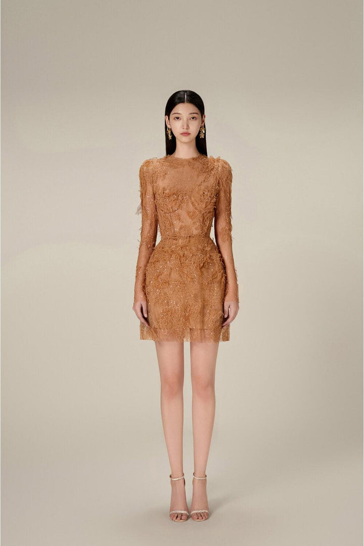Beaded Lace Dress - MEAN BLVD
