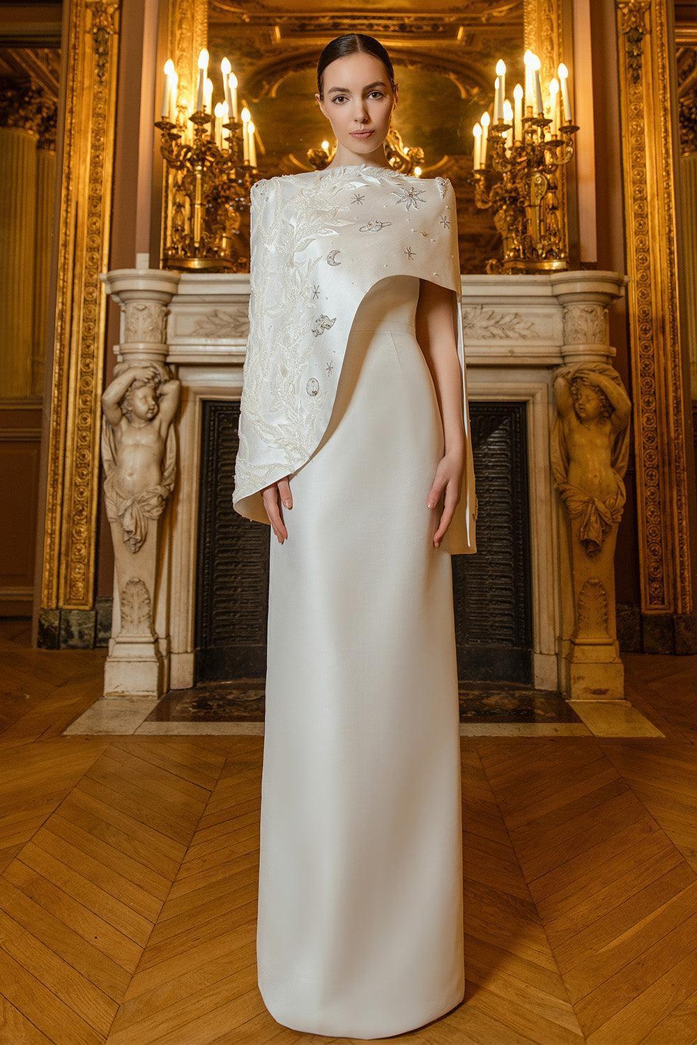 Beaming Sheath Asymmetric Taffeta Floor Length Set - MEAN BLVD