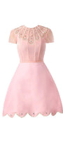Beasley A-line Short Sleeved Taffeta Mini Dress - MEAN BLVD