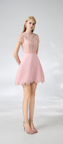 Beasley A-line Short Sleeved Taffeta Mini Dress - MEAN BLVD
