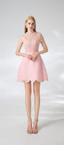 Beasley A-line Short Sleeved Taffeta Mini Dress - MEAN BLVD