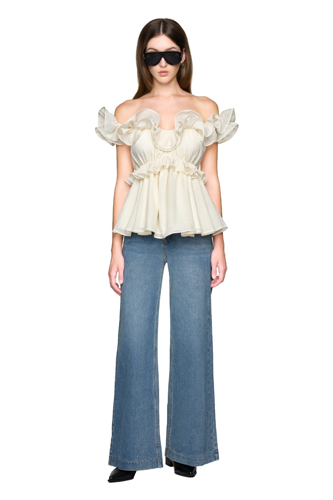 Beatrice Ruffle Top - MEAN BLVD