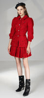Becca A-line Puffy Sleeved Tweed Mini Set - MEAN BLVD