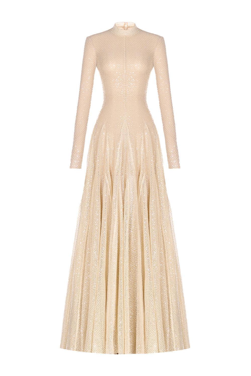 Beige Erytheia Dress - MEAN BLVD