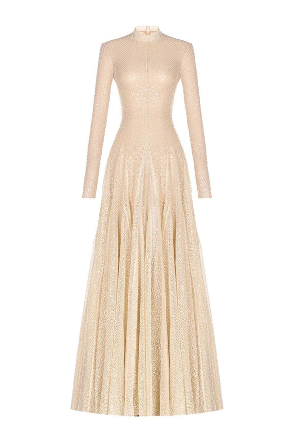 Beige Erytheia Dress - MEAN BLVD