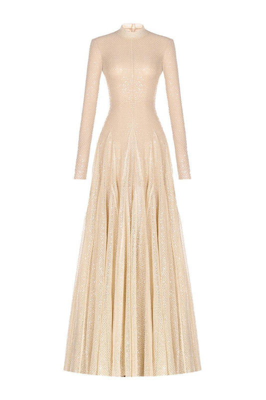 Beige Erytheia Dress - MEAN BLVD