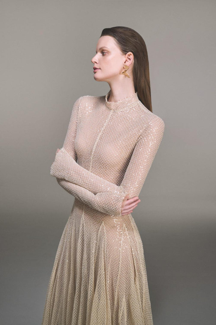 Beige Erytheia Dress - MEAN BLVD