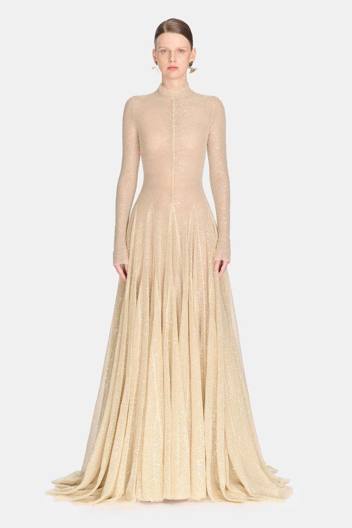 Beige Erytheia Dress - MEAN BLVD