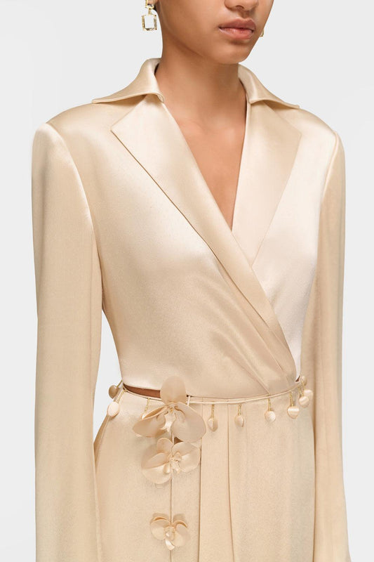 Beige Sarah Dress - MEAN BLVD