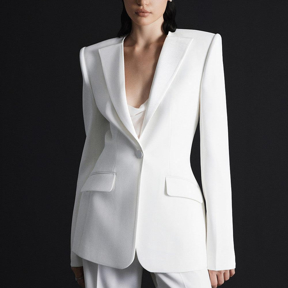 Belgrave Structured Flap Pocket Crepe Blazer - MEAN BLVD