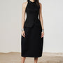 Beloved Hourglass Collared Neck Velvet Burlap Top - MEAN BLVD