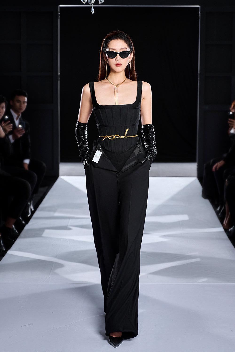 Benlly Straight Square Neck Spandex Set - MEAN BLVD