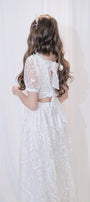 Berenice A-line Short Sleeved Lace Midi Set - MEAN BLVD
