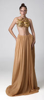 Betty Gathered Draped Chiffon Floor Length Skirt - MEAN BLVD