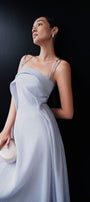 Bich Tuyen A-line Spaghetti Strap Silk Organza Floor Length Dress - MEAN BLVD