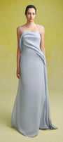 Bich Tuyen A-line Spaghetti Strap Silk Organza Floor Length Dress - MEAN BLVD