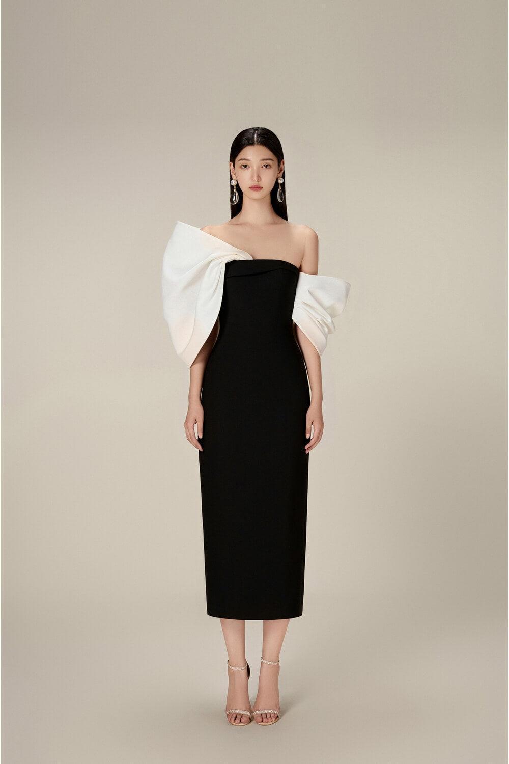 Black Big Bow Dress M Black Big Bow Dress M