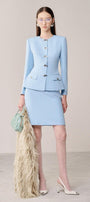 Bilion Pencil Plain Linen Cotton Mini Skirt - MEAN BLVD