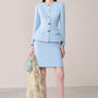 Bilion Pencil Plain Linen Cotton Mini Skirt - MEAN BLVD