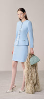 Bilion Pencil Plain Linen Cotton Mini Skirt - MEAN BLVD