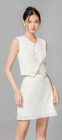 Billie A-line Back Zipper Lace Mini Skirt - MEAN BLVD