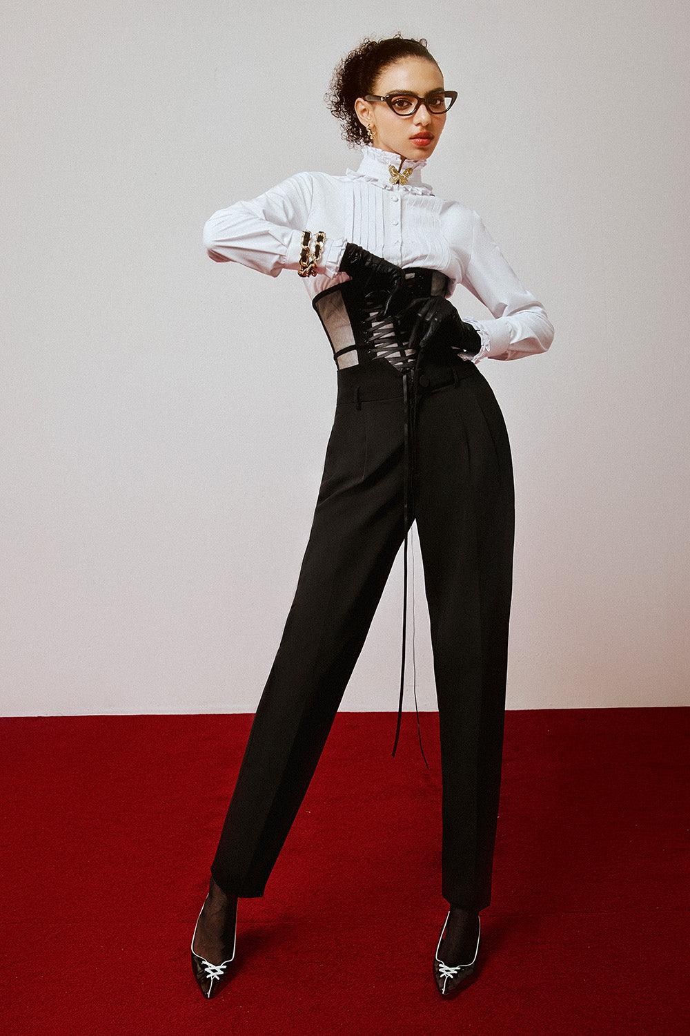 Bklyn Bodycon See-Through Mesh Corset - MEAN BLVD